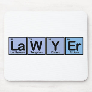 Lawyer made of Elements Mouse Pad