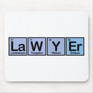 Lawyer made of Elements Mouse Pad