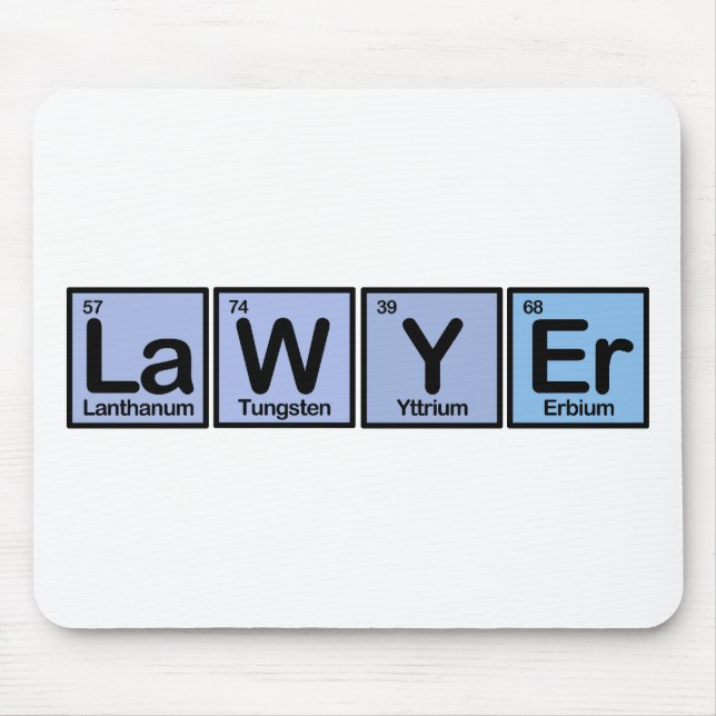 Lawyer made of Elements Mouse Pad (Front)