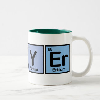Lawyer made of Elements Two-Tone Coffee Mug
