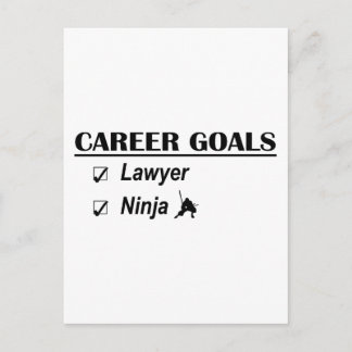 Lawyer Ninja Career Goals Postcard