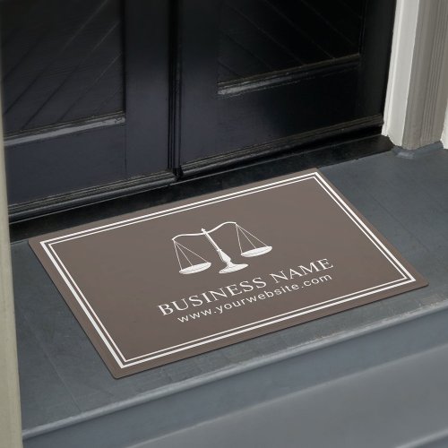 Lawyer Office Attorney at Law Minimalist Brown Doormat