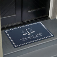 Lawyer Office Attorney at Law Minimalist Navy Blue