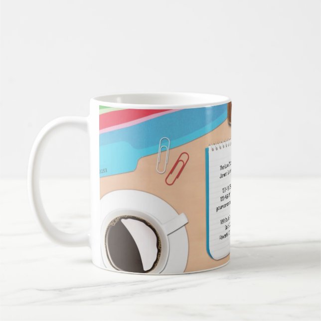 Lawyer Office Desk Background Mug (Left)