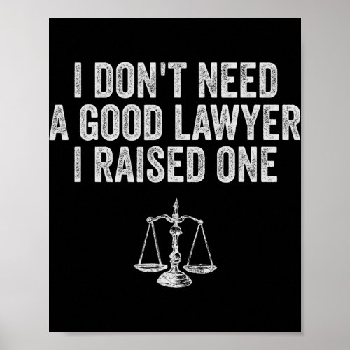 Lawyer Parent S My Son Daughter Law School Graduat Poster