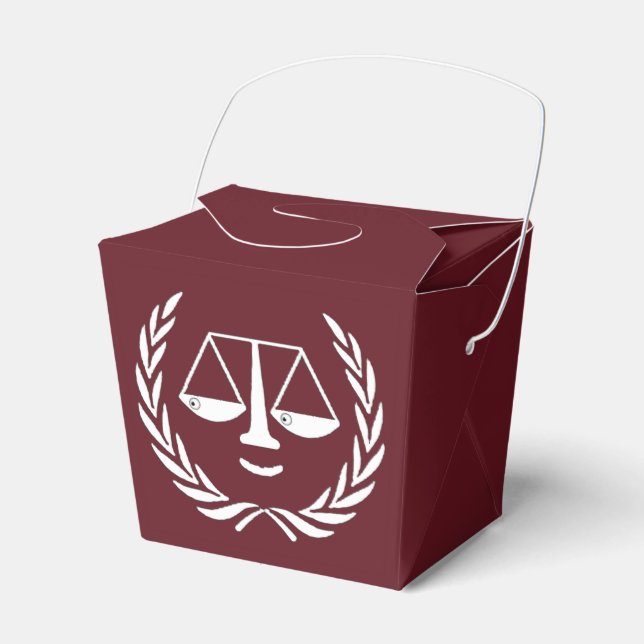 Lawyer Party Favor Boxes (Front Side)