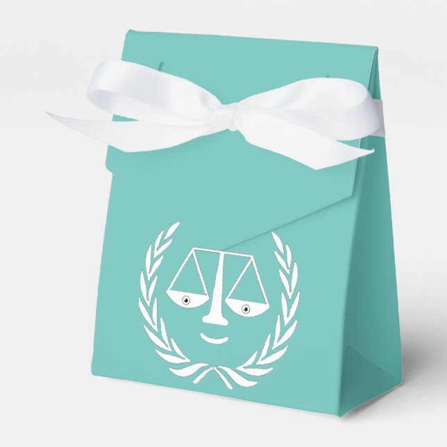Lawyer Party Favor Boxes (Front Side)