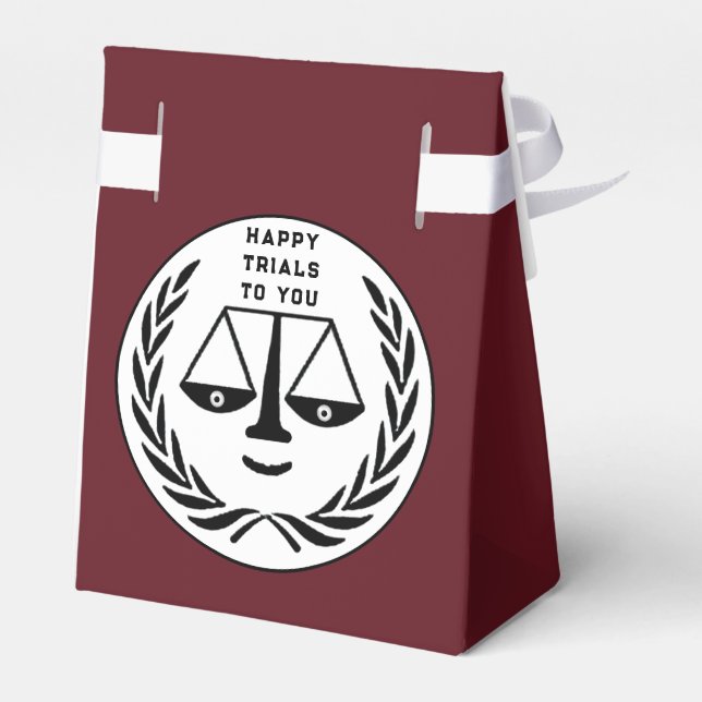 Lawyer Party Favor Boxes (Back Side)