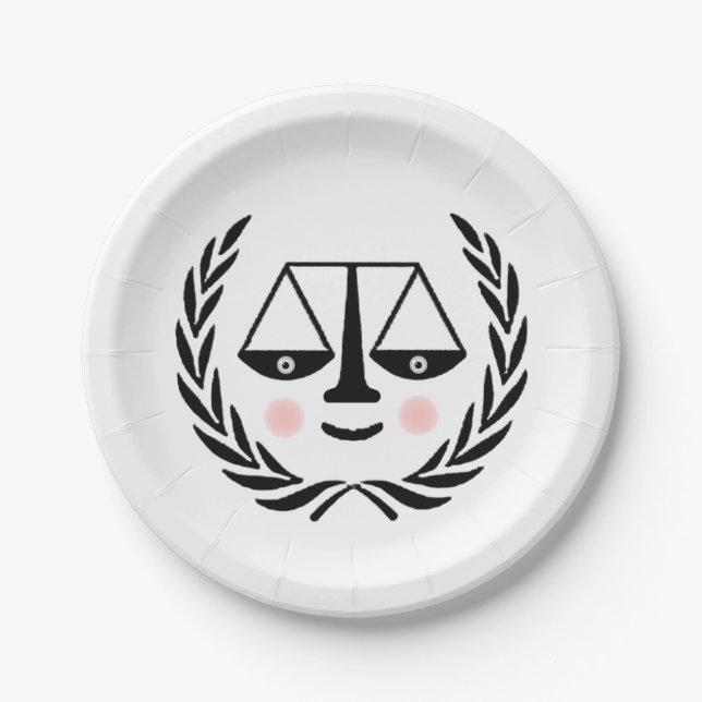 Lawyer Party Paper Plates (Front)