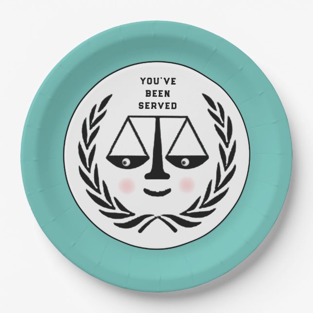 Lawyer Party Paper Plates (Front)