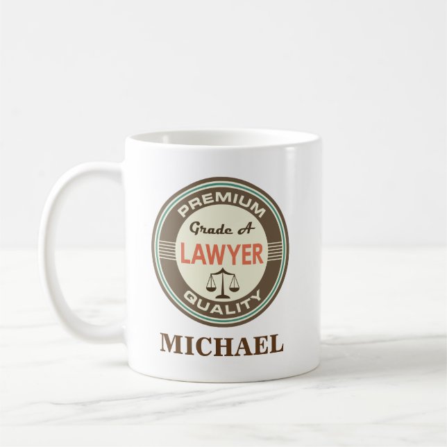Lawyer Personalized Office Mug Gift (Left)
