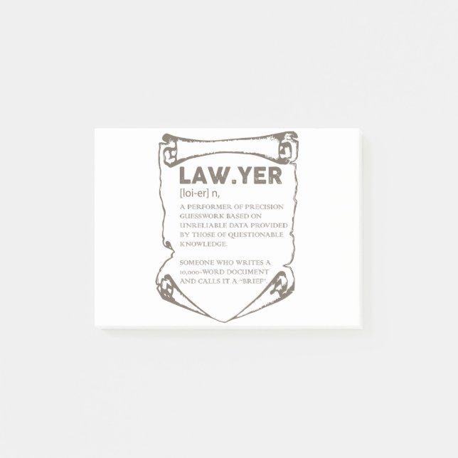 Lawyer Post-it Notes (Front)