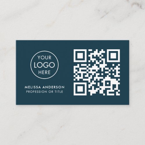 Lawyer Professional QR Code Logo Modern Business Card