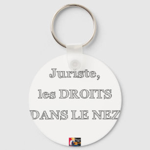 Lawyer, RIGHTS IN THE NOSE - Word games Keychain