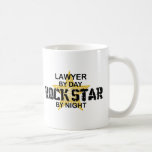 Lawyer Rock Star by Night Coffee Mug
