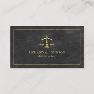 Lawyer Scales of Justice Gold (effect) Appointment Card