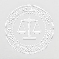 Lawyer Scales of Justice Seal #1 Library Book Name
