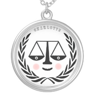 Lawyer Silver Plated Necklace