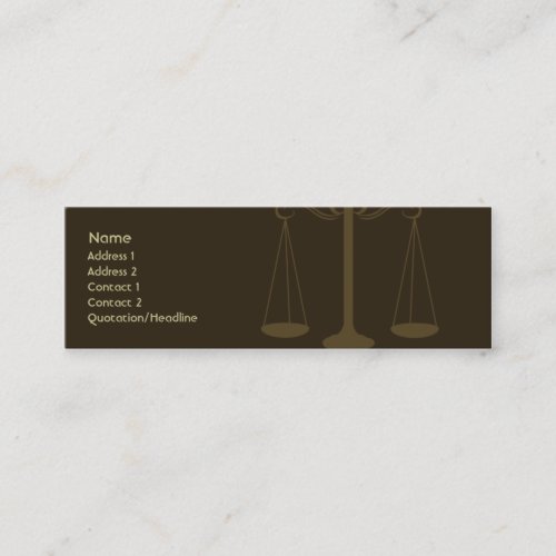 Lawyer - Skinny Business Card Template