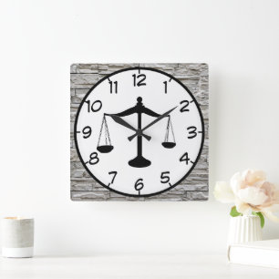 Lawyer  square wall clock