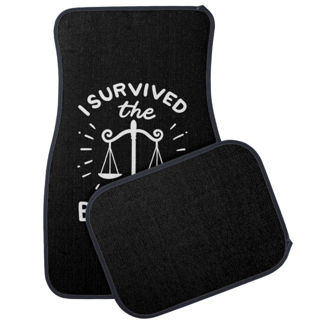 Lawyer Survived The Bar Exam Car Floor Mat (Set)