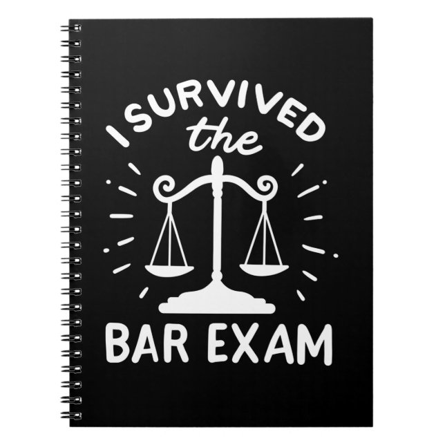 Lawyer Survived The Bar Exam Notebook (Front)