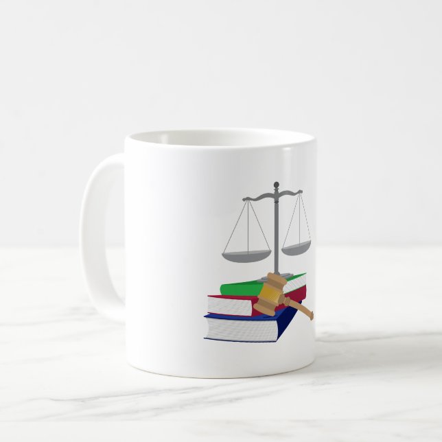 Lawyer Symbols Coffee Mug (Front Left)