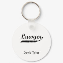 Lawyer typography keychain