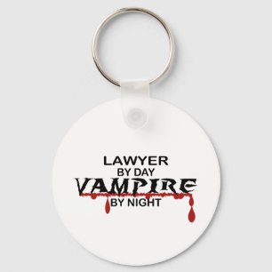 Lawyer Vampire by Night Keychain
