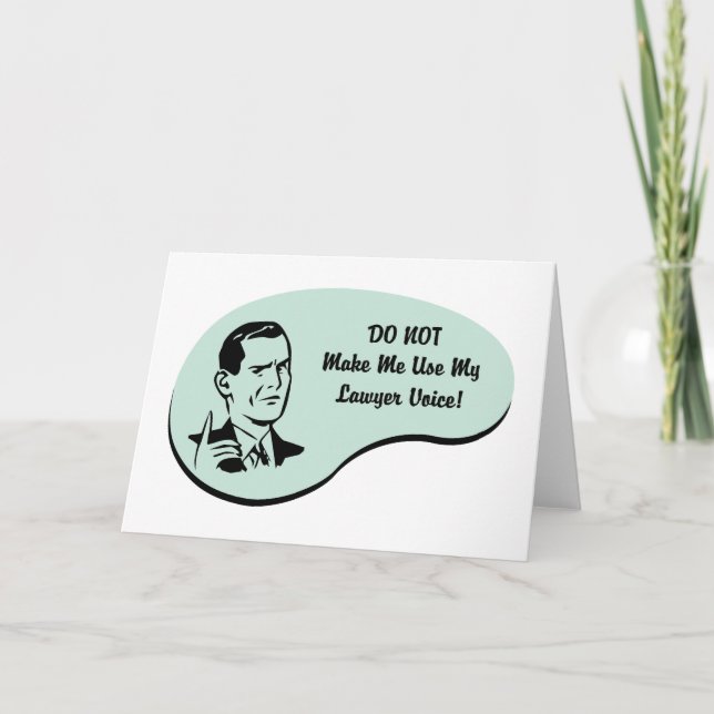 Lawyer Voice Card (Front)