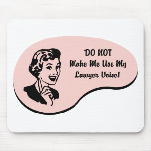 Lawyer Voice Mouse Pad