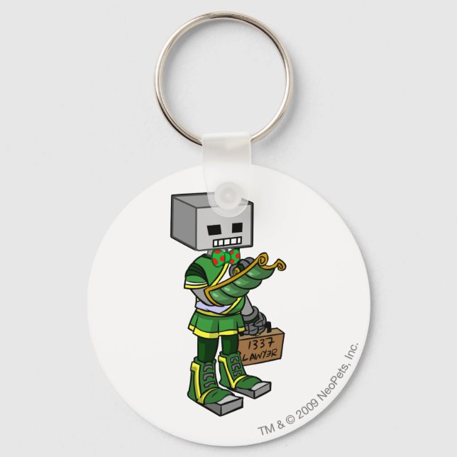 Lawyerbot Brightvale Staff Player Keychain (Front)