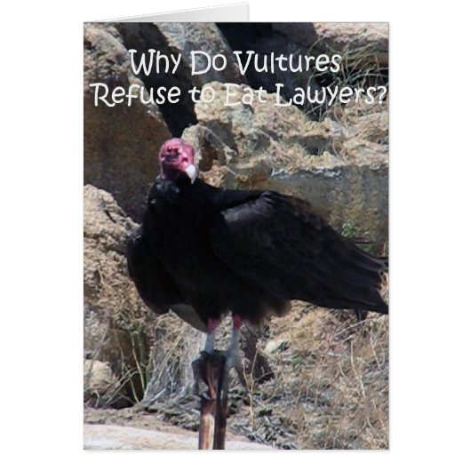 Lawyers and "Professional Courtesy" Humorous Card (Front)