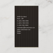Lawyer's & Attorney Business Suit Business Card (Back)