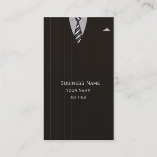 Customizable Lawyer's &amp; Attorney Business Suit Business Card