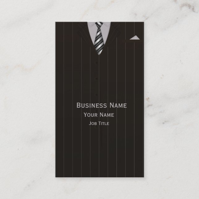 Lawyer's & Attorney Business Suit Business Card (Front)