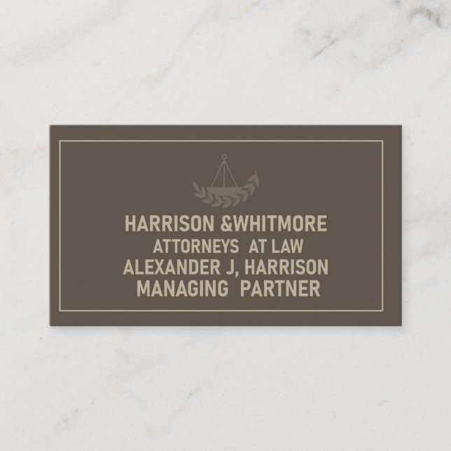 Lawyer's Card (Front)