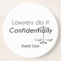 Lawyers do it Confidentially Coaster