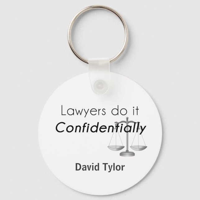 Lawyers do it Confidentially Keychain (Front)