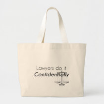 Lawyers do it Confidentially Large Tote Bag