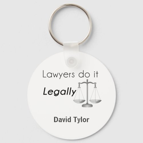 Lawyers do it keychain