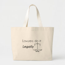 Lawyers do it! large tote bag