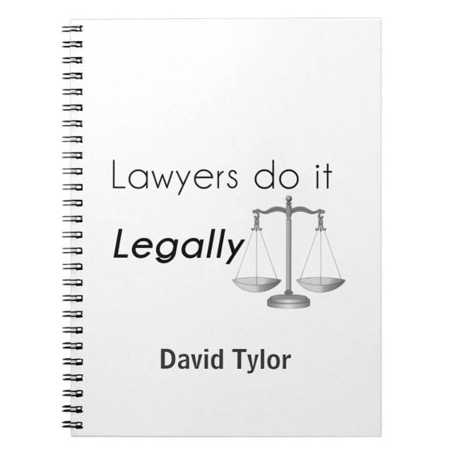 Lawyers do it! notebook (Front)