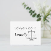 Lawyers do it! postcard (Standing Front)