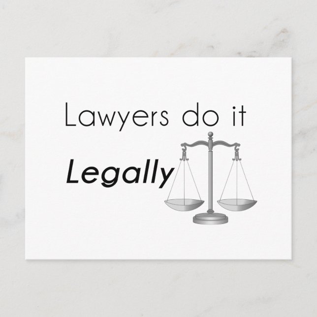 Lawyers do it! postcard (Front)