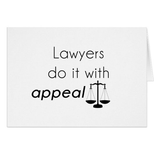 Lawyers do it with cards (Front Horizontal)