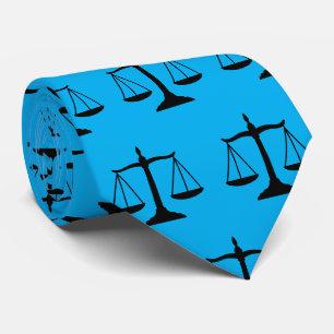 Lawyers Gift for men Scales of Justice, Bar Exam, Neck Tie