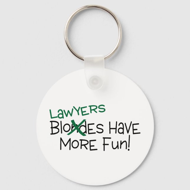 Lawyers Have More Fun Keychain (Front)