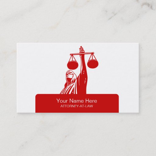 Customizable Lawyer's Business Cards