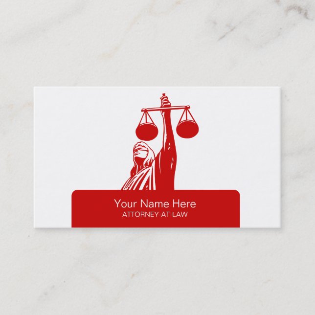 Lawyer's Law Office Business Cards (Front)